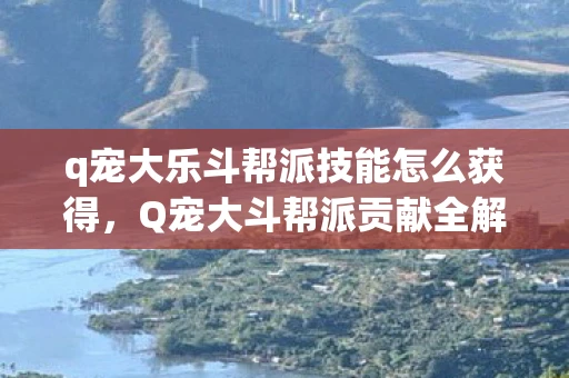 q宠大乐斗帮派技能怎么获得，Q宠大斗帮派贡献全解析，如何成为顶尖帮派成员？