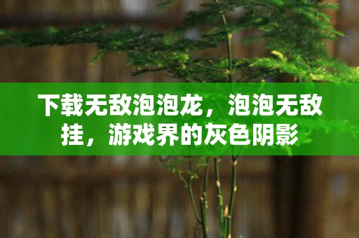 下载无敌泡泡龙,泡泡无敌挂,游戏界的灰色阴影 下载无敌泡泡龙,泡泡无敌挂,游戏界的灰色阴影