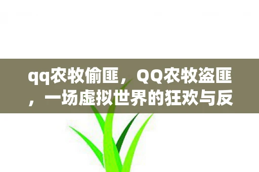qq农牧偷匪，QQ农牧盗匪，一场虚拟世界的狂欢与反思