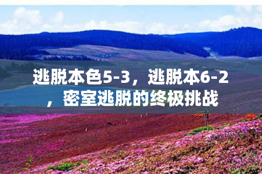 逃脱本色5-3,逃脱本6-2,密室逃脱的终极挑战 逃脱本色5-3,逃脱本6-2,密室逃脱的终极挑战