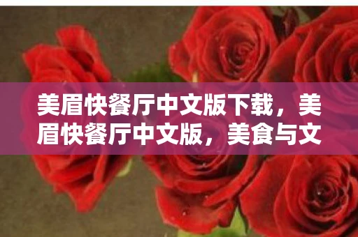 美眉快餐厅中文版下载，美眉快餐厅中文版，美食与文化的完美融合