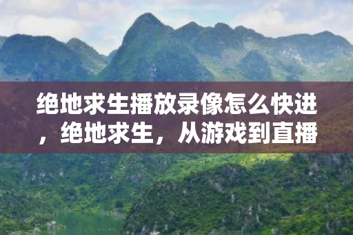 绝地求生播放录像怎么快进，绝地求生，从游戏到直播的变革之路