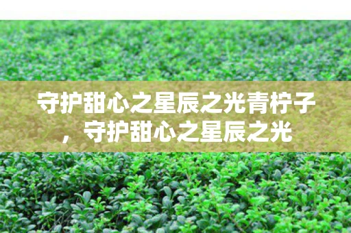 守护甜心之星辰之光青柠子，守护甜心之星辰之光