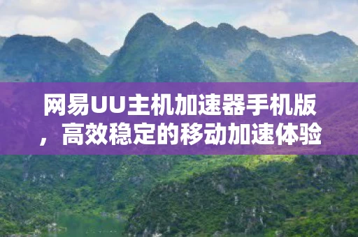 网易UU主机加速器手机版图片