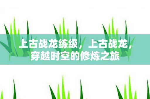 上古战龙练级，上古战龙，穿越时空的修炼之旅