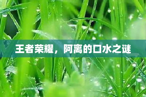 阿离的口水之谜图片