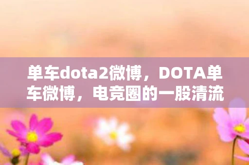 单车dota2微博，DOTA单车微博，电竞圈的一股清流