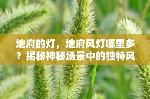 地府的灯,地府风灯哪里多?揭秘神秘场景中的独特风景 地府的灯,地府风灯哪里多?揭秘神秘场景中的独特风景