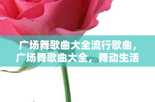 广场舞歌曲大全流行歌曲,广场舞歌曲大全,舞动生活的旋律 广场舞歌曲大全流行歌曲,广场舞歌曲大全,舞动生活的旋律
