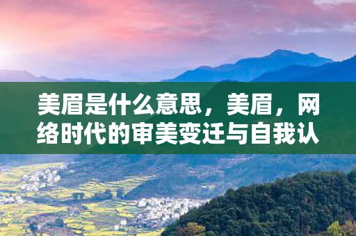 美眉是什么意思，美眉，网络时代的审美变迁与自我认知