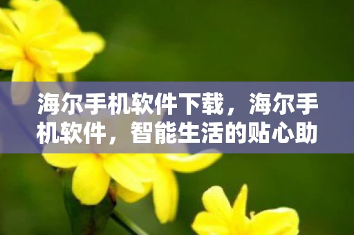 海尔手机软件下载，海尔手机软件，智能生活的贴心助手
