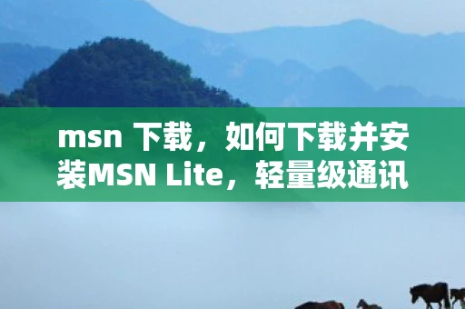 msn 下载，如何下载并安装MSN Lite，轻量级通讯新选择