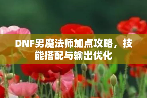 DNF男魔法师加点攻略图片