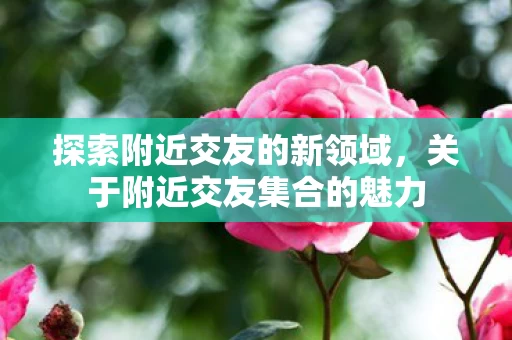 关于附近交友集合的魅力图片