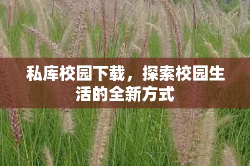 探索校园生活的全新方式图片