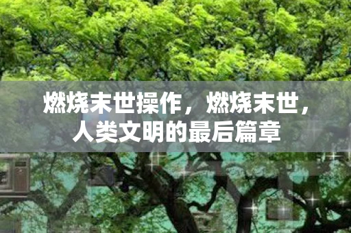 燃烧末世操作，燃烧末世，人类文明的最后篇章