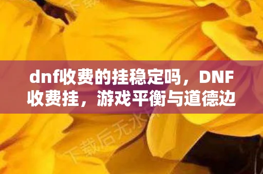 dnf收费的挂稳定吗，DNF收费挂，游戏平衡与道德边界的探讨