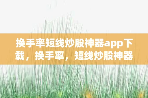 换手率短线炒股神器app下载，换手率，短线炒股神器App的实战指南