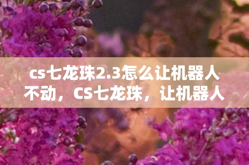 cs七龙珠2.3怎么让机器人不动，CS七龙珠，让机器人静止不动的秘籍