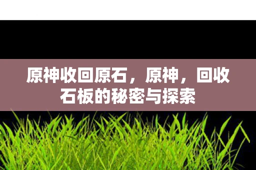 原神收回原石，原神，回收石板的秘密与探索