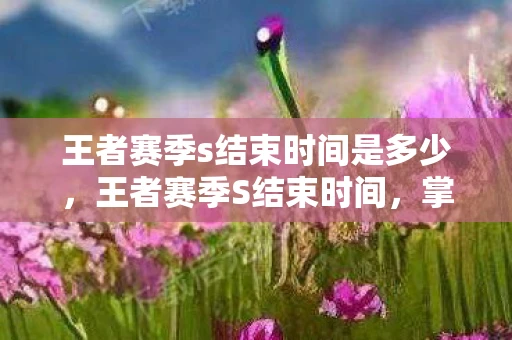 王者赛季s结束时间是多少,王者赛季S结束时间,掌握赛季更迭,规划上分计划 王者赛季s结束时间是多少,王者赛季S结束时间,掌握赛季更迭,规划上分计划