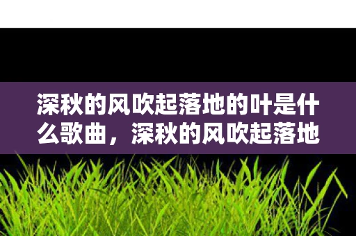 深秋的风吹起落地的叶是什么歌曲，深秋的风吹起落地的叶是什么歌