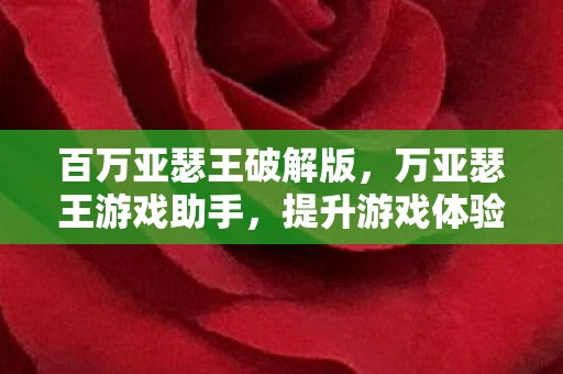 百万亚瑟王破解版，万亚瑟王游戏助手，提升游戏体验的必备神器