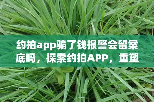 约拍app骗了钱报警会留案底吗，探索约拍APP，重塑社交新风尚的利器