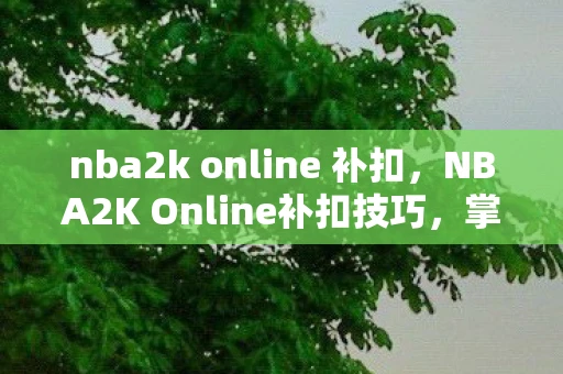 nba2k online 补扣，NBA2K Online补扣技巧，掌握这些技巧，让你的补扣更加犀利