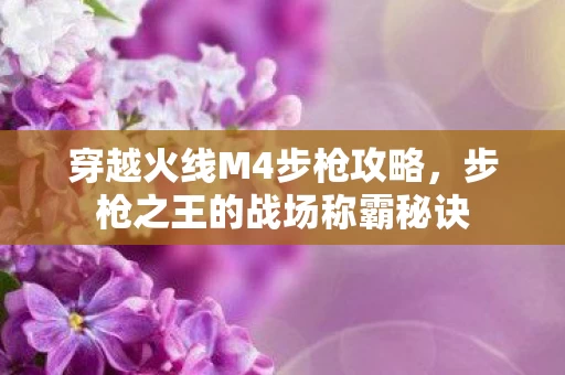 步枪之王的战场称霸秘诀图片