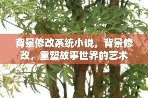 背景修改系统小说，背景修改，重塑故事世界的艺术