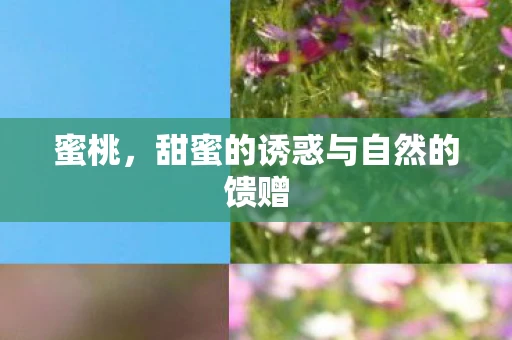 蜜桃，甜蜜的诱惑与自然的馈赠