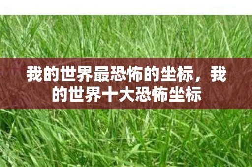 我的世界最恐怖的坐标，我的世界十大恐怖坐标