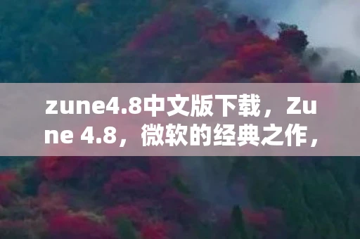 zune4.8中文版下载，Zune 4.8，微软的经典之作，音乐与视频的完美融合