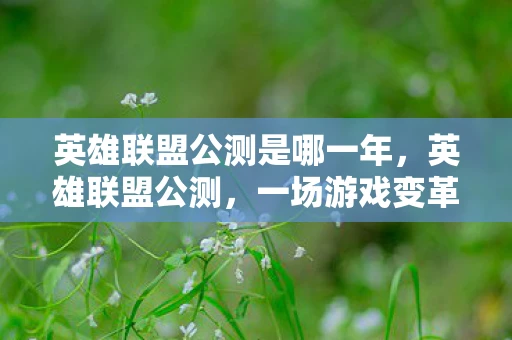 英雄联盟公测是哪一年，英雄联盟公测，一场游戏变革的序幕