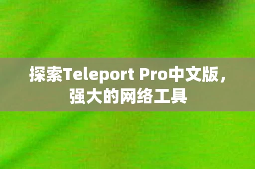 探索Teleport Pro中文版图片