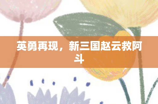 新三国赵云救阿斗图片