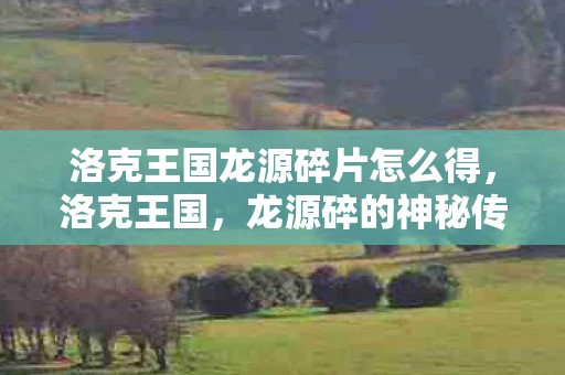 洛克王国龙源碎片怎么得，洛克王国，龙源碎的神秘传说