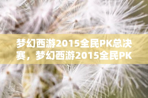 梦幻西游2015全民PK总决赛，梦幻西游2015全民PK，一场跨越时空的梦幻盛宴