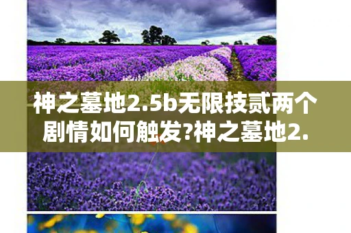 神之墓地2.5b无限技贰两个剧情如何触发?神之墓地2.5b，探索未知世界的神秘之旅