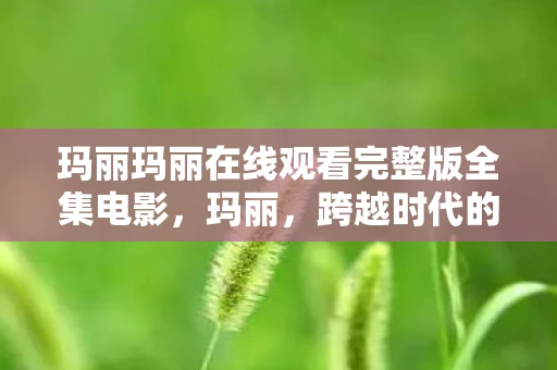 玛丽玛丽在线观看完整版全集电影，玛丽，跨越时代的传奇女性