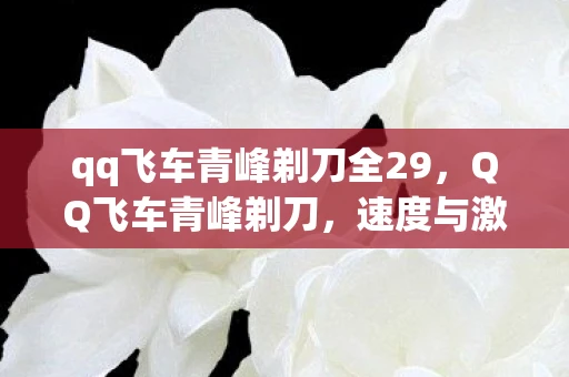 qq飞车青峰剃刀全29，QQ飞车青峰剃刀，速度与激情的完美结合