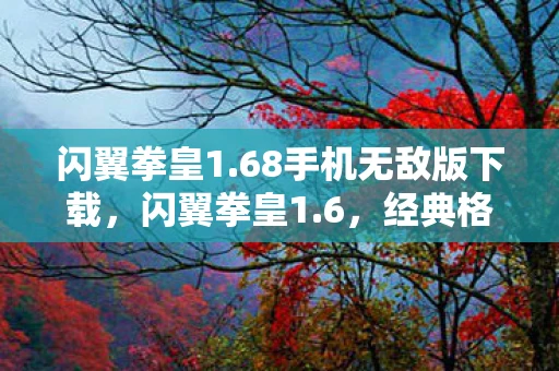 闪翼拳皇1.68手机无敌版下载，闪翼拳皇1.6，经典格斗游戏的全新篇章