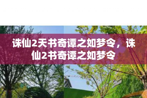 诛仙2天书奇谭之如梦令，诛仙2书奇谭之如梦令