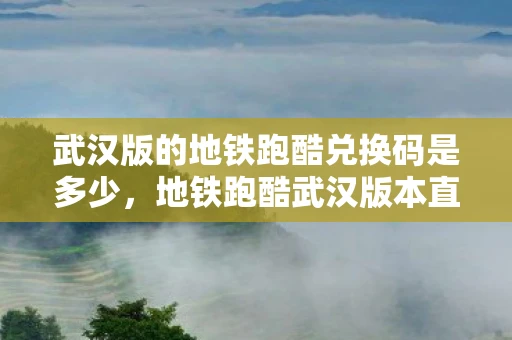 武汉版的地铁跑酷兑换码是多少，地铁跑酷武汉版本直充，解锁城市特色，畅游江城新玩法