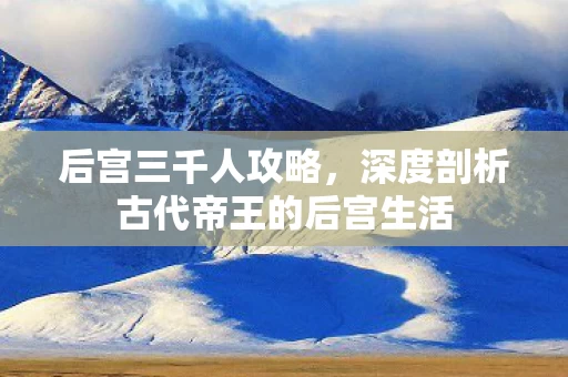深度剖析古代帝王的后宫生活图片