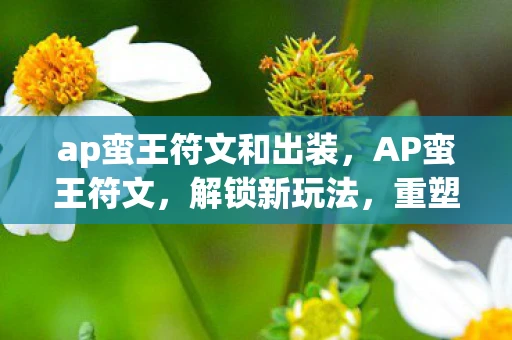 ap蛮王符文和出装，AP蛮王符文，解锁新玩法，重塑经典