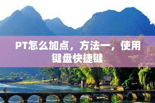 PT怎么加点，方法一，使用键盘快捷键