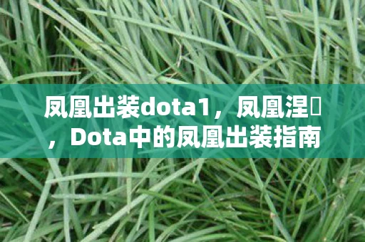 凤凰出装dota1,凤凰涅槃,Dota中的凤凰出装指南 凤凰出装dota1,凤凰涅槃,Dota中的凤凰出装指南