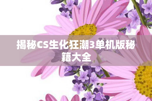 揭秘CS生化狂潮3单机版秘籍大全图片